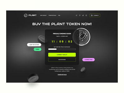 Landing Crypto Agency crypto design digitalagency landing page research ux ux ui design