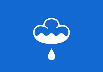 50/50 Logo. app blue branding cloud design graphic design icon illustration logo logotype rain vector
