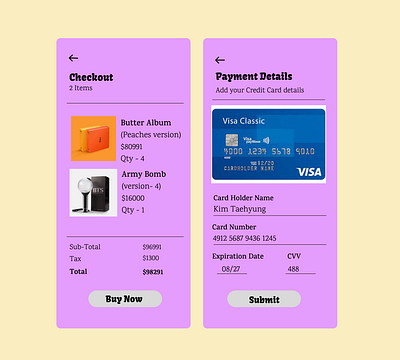 Creditcard checkout page creditcard checkoutpage dailyui dailyui challenge day 2 ui ui design