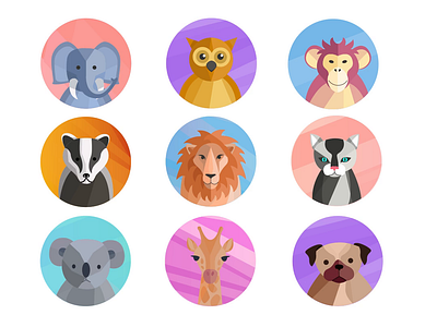 Avatar 2d animalavatars animation avatarart digitalcritters flat furryexpressions illustration man motion stickercreatures stickerpets stickertime virtualfluff virtualzoo woman