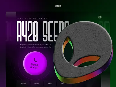 R420 3d animation branding concept design graphic design illustration landing page layout minimal motion graphics ui ux web website