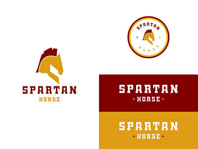 Spartan Horse Logo animation branding classic design gladiator graphic design horse icon illustration logo logos mascot military power soldier spartan sport symbol vector warrior