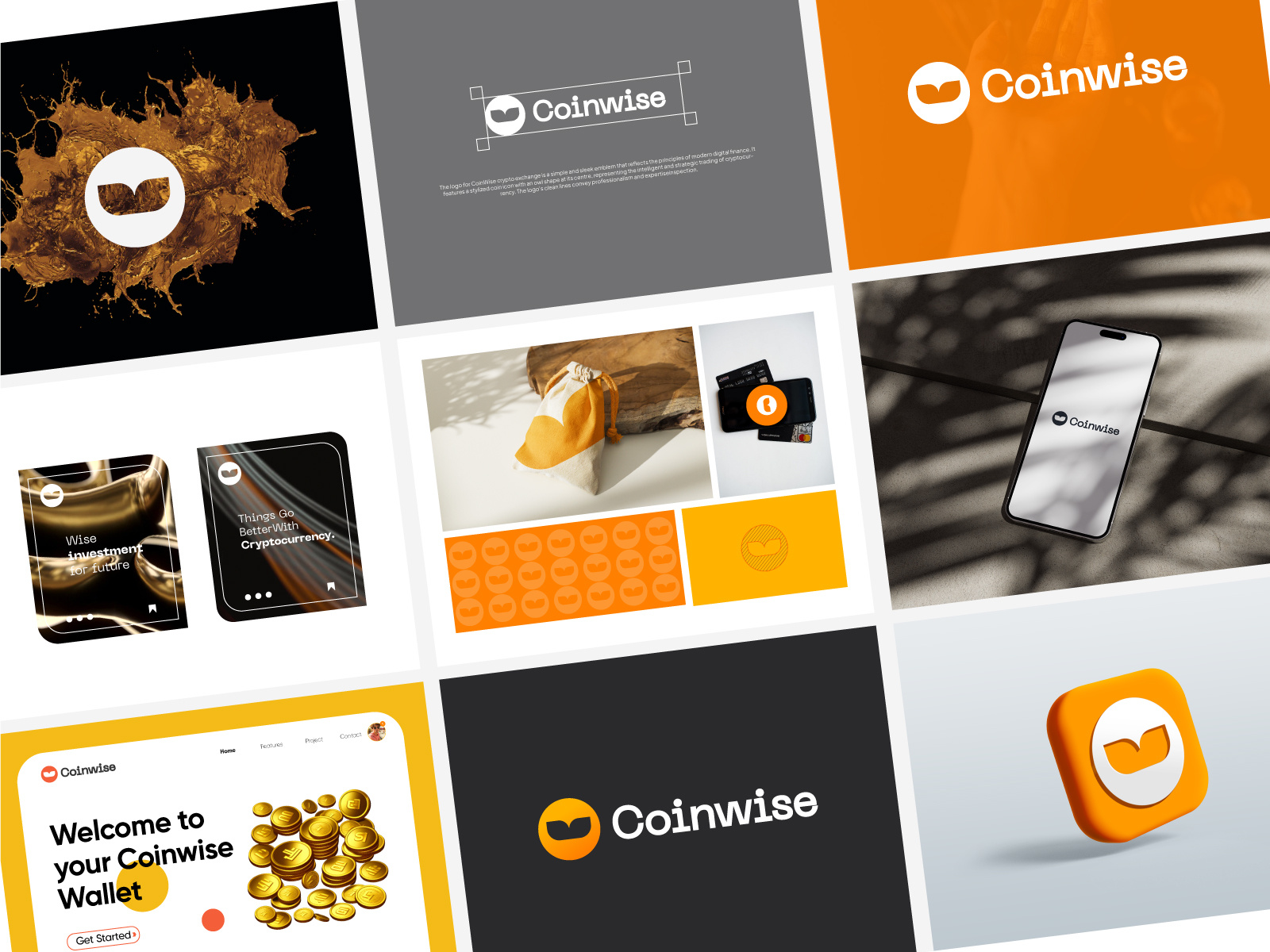 Logo, Branding, Modern, Crypto, Wallet, Coin, Blockchain, Web3 app icon logo blockchain brand identity branding clever logo coin logo conceptual logo crypto exchange crypto logo crypto wallet logo cryptocurrency ecommerce fintech finance logo logo agency logo designer meaningful logo modern logo owl wise professional web3 logo