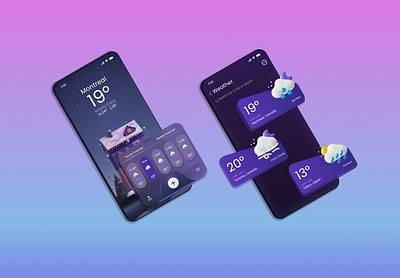 Weather App UI Design glassmorphism ui design mobile app ui ui weather app