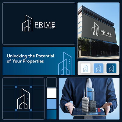 Prime - Property Management Logo and Brand Design 🎨 online