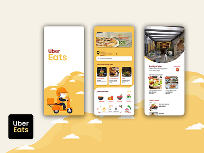 Uber Eats app Re-design mobileapp ui redesign ui uber ubereats ui