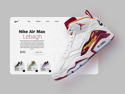Nike Air Edition Shoes Webpage Design figma graphic design shoe webpage ui ux wepage