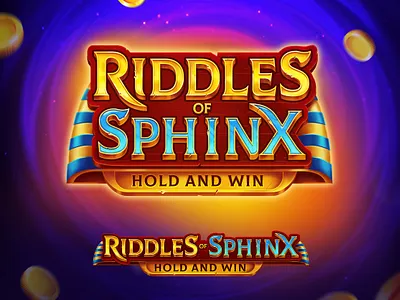 Logo slot coin design egypt game icon illustration logo slot sphinx text win игра