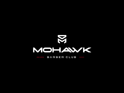 Mohawk Barberclub - Brand identity barber barbershop black brand brand identity identidade visual logo logo design logotype man punk rock rocknroll