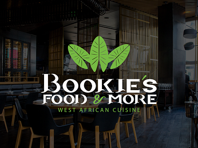 Bookies's Food And More adobe illustrator adobe photoshop branding class cuisine design food graphic design illustration logo modern nature restaurant typography vector west african