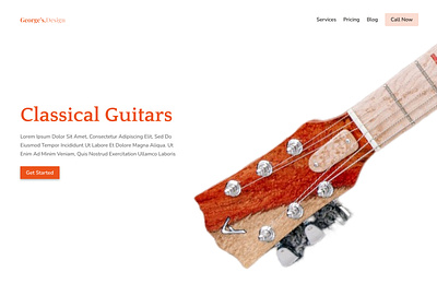 classical Guiter 3d branding graphic design logo motion graphics ui