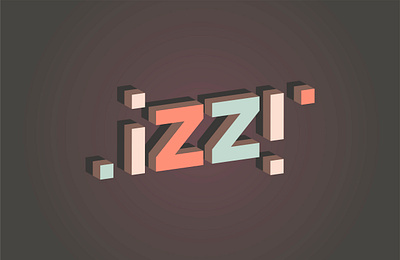 IZZI Logo Contest 3d graphic design logo