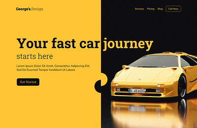 Fast Car 3d animation branding daillyui daily ui design desktop graphic design illustration logo motion graphics ui