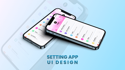 Setting App UI Design in Figma & Adobe XD adobe xd