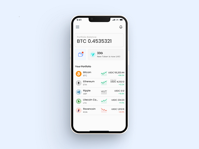 Mobile App Design: Crypto App app app design clean crypto design mobile app mobile app design ui ux