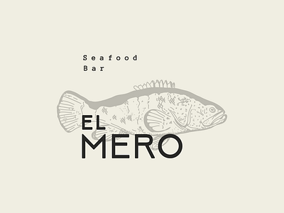Seafood bar logo branding graphic design illustration logo vector