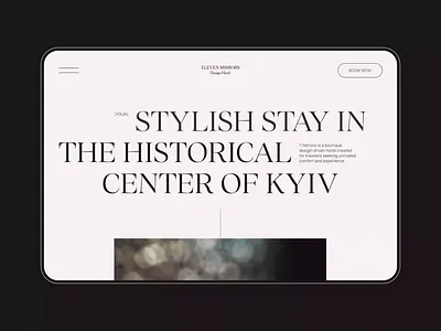 11 Mirrors Hotel │ Website Hоmepage aesthetic animation clean design graphic homepage hotel interior layout minimalism minimalistic motion presentation ui user experience ux website