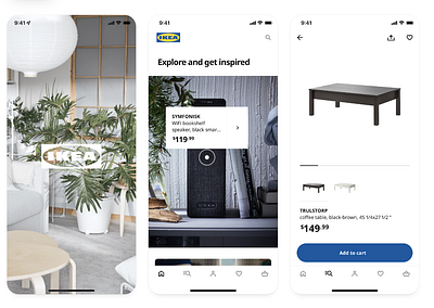 Redesigned IKEA UI mobile branding design graphic design illustration logo ui ux ux design vector web app