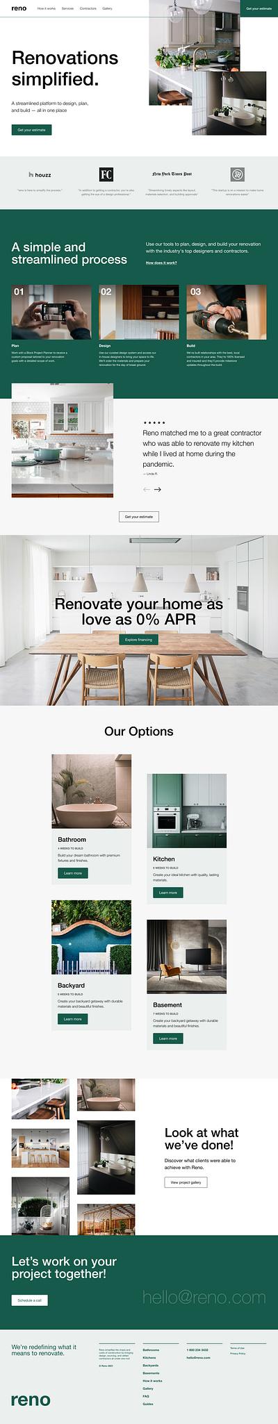 Furniture Website ui ux