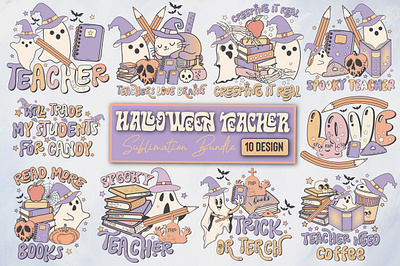 Halloween Teacher PNG Sublimation halloween