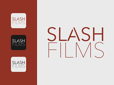 Slash Films Logo design affinity designer branding design figma graphicdesign logo web