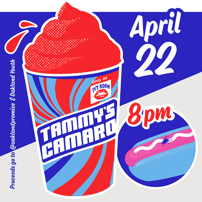 Tammy's Camaro Poster concert poster delicious graphic design illustration live music