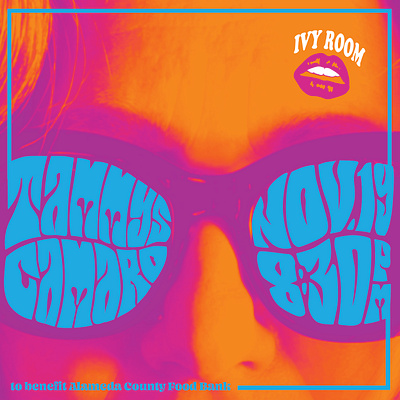 Tammy's Camaro Concert poster live music typography