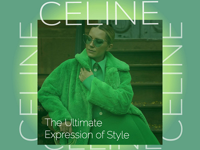 CELINE - FASHION POST design graphic design vector