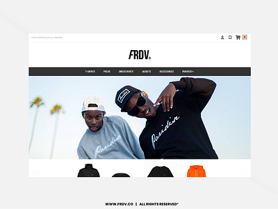 FRDV® • E-commerce store • Web app • www.frdv.co alannn creative developer css design ecommerce frdv front end developer javascript next.js nextjs react.js reactjs svg tshirt ui ui design ux design web app web design