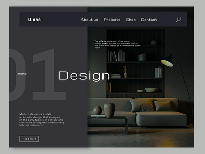 Diano Interior Design branding design ui
