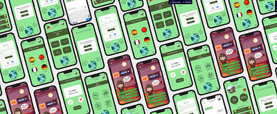 Language Nomad app branding design figma games graphic design language language learning