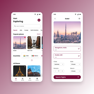 Flight Booking Mobile APP dailyui design ui ui design ux ux design