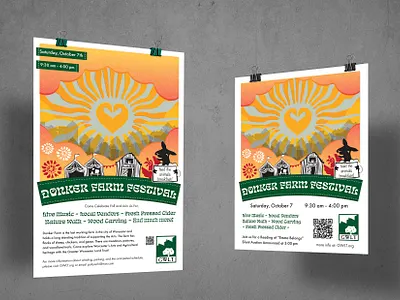 2023 Donker Farm Festival Advertisements branding design graphic design illustration logo vector
