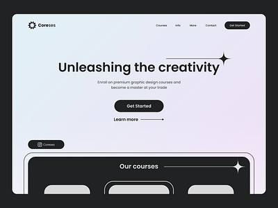 Coreses Landing Page branding design graphic design landing page ui ux web web design