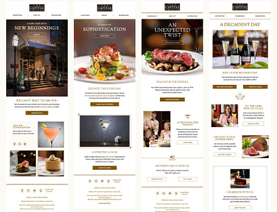The Capital Grille Email Designs email design email marketing promotional emails restaurant template systems