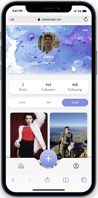 MeetWear - Social Media App figma front end html ruby on rails scss ui web development