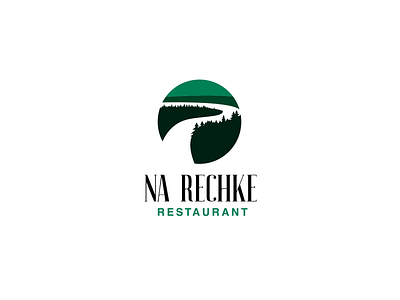 Restaurant Na Rechke logo animation animation branding forest logo logotype motion graphics restaurant river