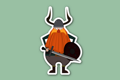 Viking character stickers animal cartoon cartoon stickers character character stickers design fantasy graphic design historical historical character illustration man stickers nordic norvagian scandinavian soldiar stickers viking viking stickers warrior