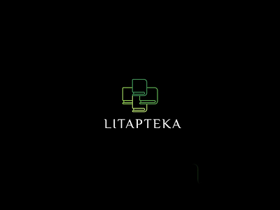 Litapteka logo animation animation apteka book books branding design library logo logotype motion motion graphics