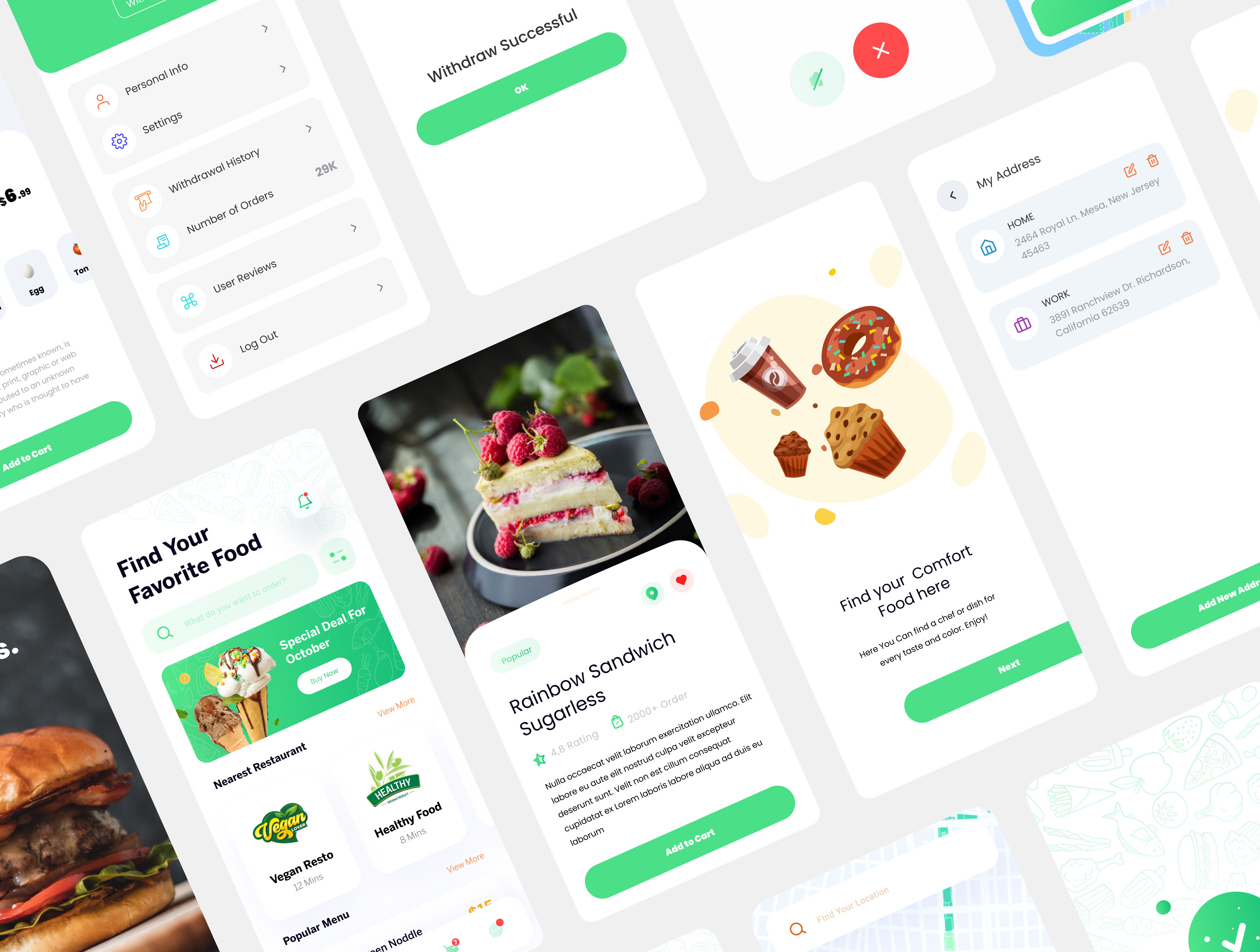 Food Delivery App UI mobilefoodordering