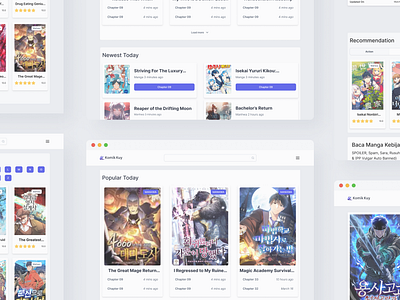 Komik Kuy comic manga manhua manhwa ui ux