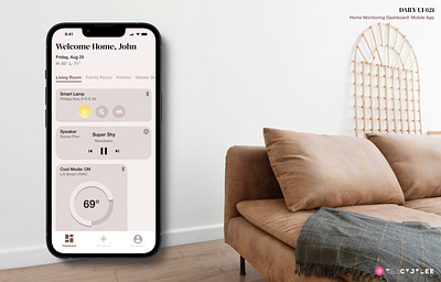 Daily UI 021: Home Monitoring Dashboard app dailyui design designinspo product design ui ux