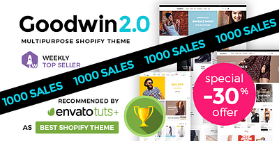 Goodwin - Ultimate Responsive Shopify Theme wordpress templates