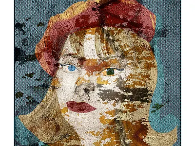 Planned Obsolescense burgundy illustration portreait woman