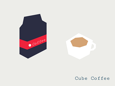 Cube Coffee branding design graphic design illustration logo vector