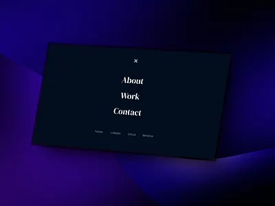 Nav Bar minimal nav bar portfolio design web