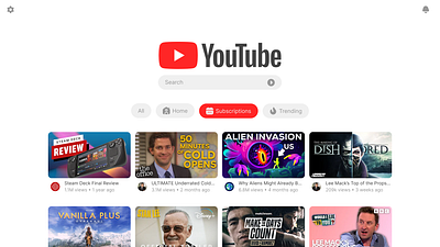 YouTube redesign figma redesign youtube