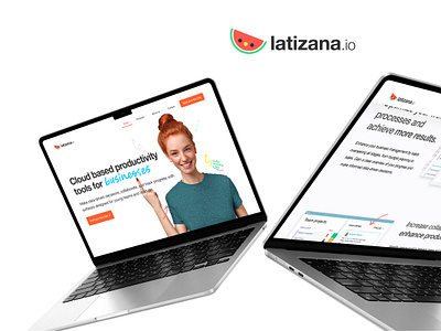 latizana b2b bootstrap brand branding design graphic design inspiration onepage ui web web design