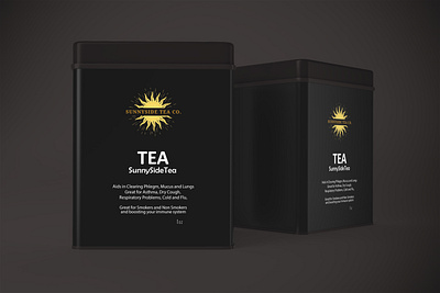 Sunny Side Tea's captivating tea packaging designs! ☀️🍃 box packaging branding design graphic design illustration logo tea packaging