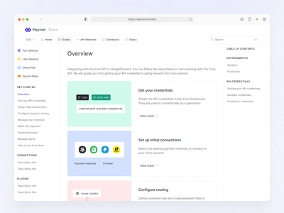 Payment Docs website blog dashboad docs docu documentation get started guide review website